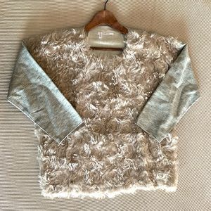 Derek Lam / 10 Crosby - faux mohair sweater with kangaroo pocket